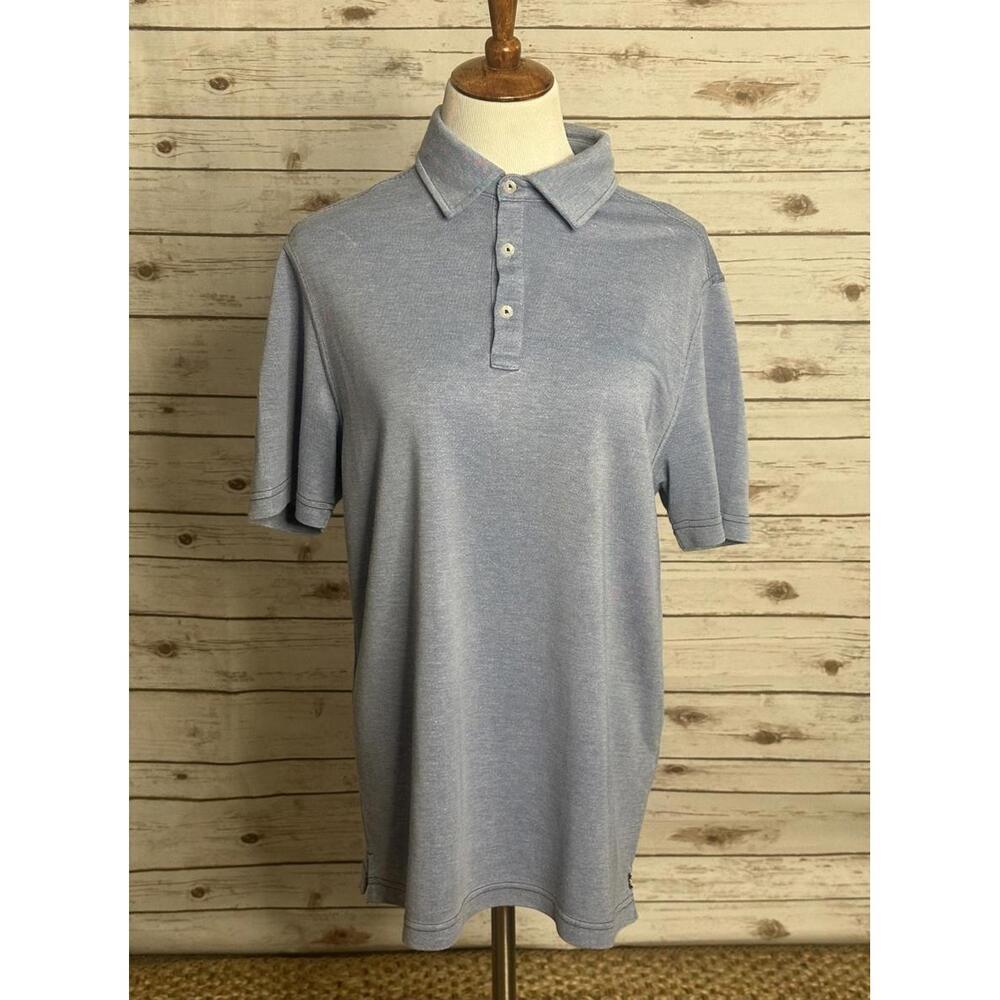 Nat Nast classic denim blue polo shirt Size Medium